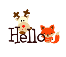 Little Reindy and Foxy sticker #1837921