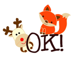 Little Reindy and Foxy sticker #1837924