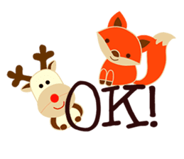 Little Reindy and Foxy sticker #1837924