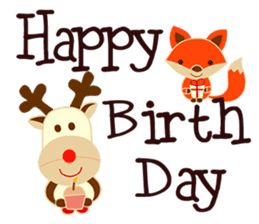 Little Reindy and Foxy sticker #1837941