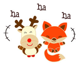 Little Reindy and Foxy sticker #1837944