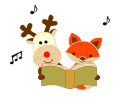 Little Reindy and Foxy sticker #1837953