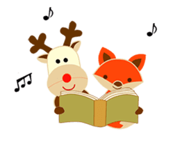 Little Reindy and Foxy sticker #1837953