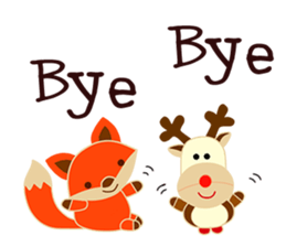 Little Reindy and Foxy sticker #1837957