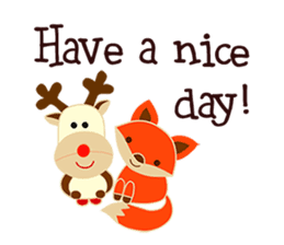 Little Reindy and Foxy sticker #1837960