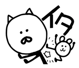 Cat and mouse2 sticker #1838612