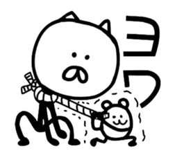 Cat and mouse2 sticker #1838620