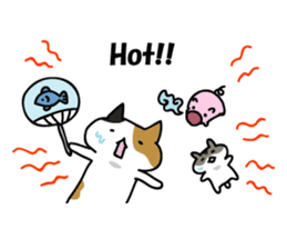 Pouch and Pokke(cat and a hamster) sticker #1838747