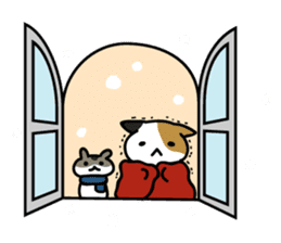 Pouch and Pokke(cat and a hamster) sticker #1838750