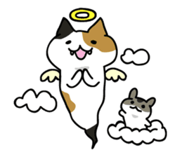 Pouch and Pokke(cat and a hamster) sticker #1838760