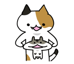 Pouch and Pokke(cat and a hamster) sticker #1838764