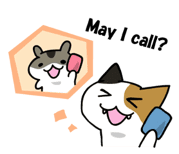 Pouch and Pokke(cat and a hamster) sticker #1838766