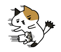 Pouch and Pokke(cat and a hamster) sticker #1838769