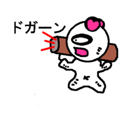 Momo-chan panda morning dedicated sticker #1838776