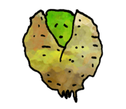 lithops & pebble plants English Versoin sticker #1839196