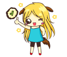 Ratto the Cat and a girly gang sticker #1840054