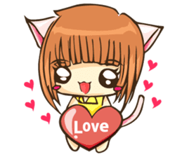 Ratto the Cat and a girly gang sticker #1840055