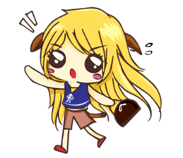 Ratto the Cat and a girly gang sticker #1840062