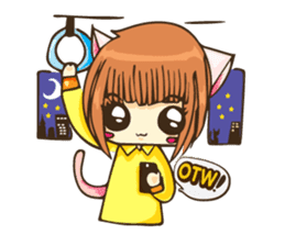 Ratto the Cat and a girly gang sticker #1840067