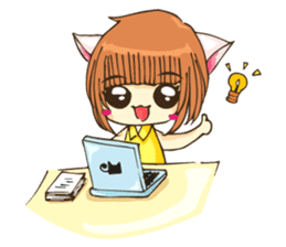 Ratto the Cat and a girly gang sticker #1840085