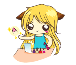 Ratto the Cat and a girly gang sticker #1840086