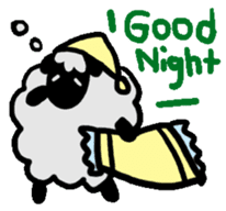 goodnight Sheep  sticker sticker #1840375
