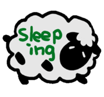 goodnight Sheep  sticker sticker #1840400