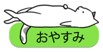 talk obstacle cat sticker #1840535