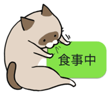 talk obstacle cat sticker #1840545