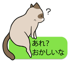 talk obstacle cat sticker #1840567