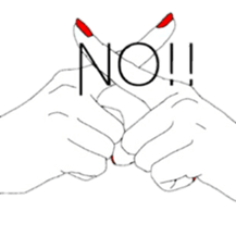 simple hand sticker #1840612