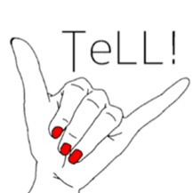 simple hand sticker #1840613