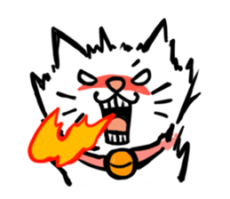 High tension cat! sticker #1840673