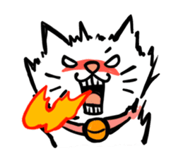 High tension cat! sticker #1840673