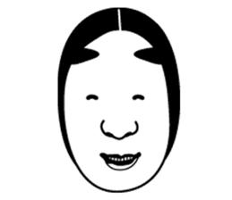 Noh mask of Japan sticker #1842017