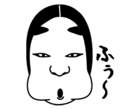 Noh mask of Japan sticker #1842018