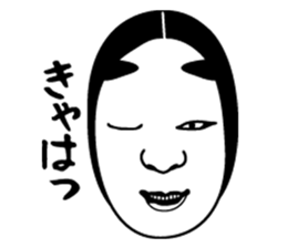 Noh mask of Japan sticker #1842023