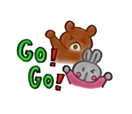 Kumagoro and Mimiko sticker #1842804