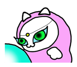 Fortune-telling cat sticker #1842870