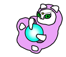 Fortune-telling cat sticker #1842882