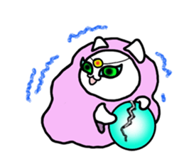 Fortune-telling cat sticker #1842884