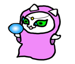 Fortune-telling cat sticker #1842890