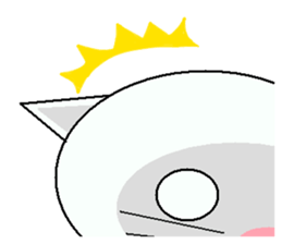 chick & cat sticker #1843783