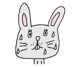 Negative rabbit Mary. sticker #1844061