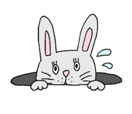 Negative rabbit Mary. sticker #1844062