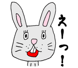 Negative rabbit Mary. sticker #1844073