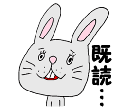 Negative rabbit Mary. sticker #1844075
