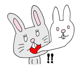 Negative rabbit Mary. sticker #1844078