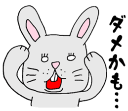 Negative rabbit Mary. sticker #1844083