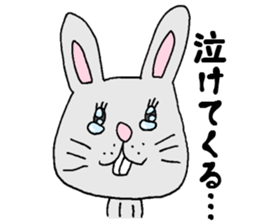 Negative rabbit Mary. sticker #1844090